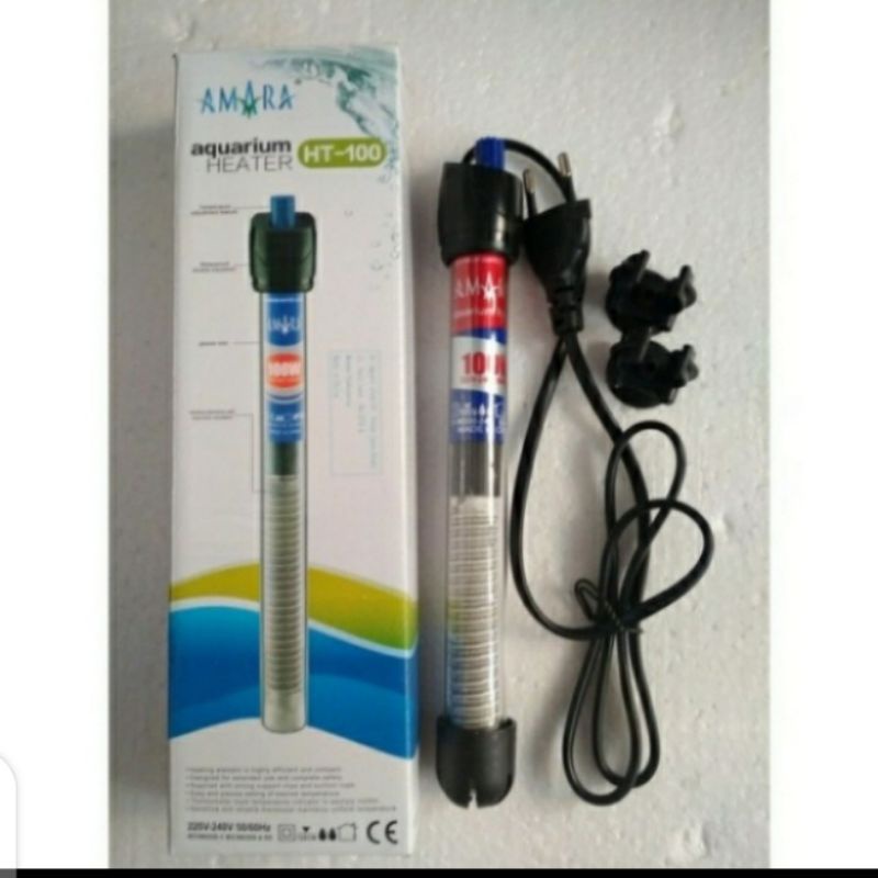 Amara Heater aquarium HT-50 penghangat air aquarium Amara 50 watt