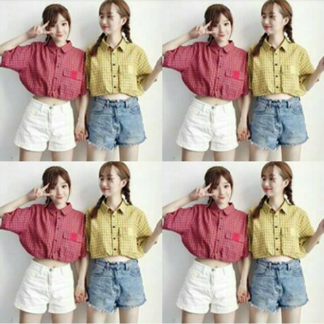 SC-5020 ABIGAIL TOP IMPORT BKK - CROP TOP | Atasan Crop Import Bangkok Baju Crop Import Atasan Wanit