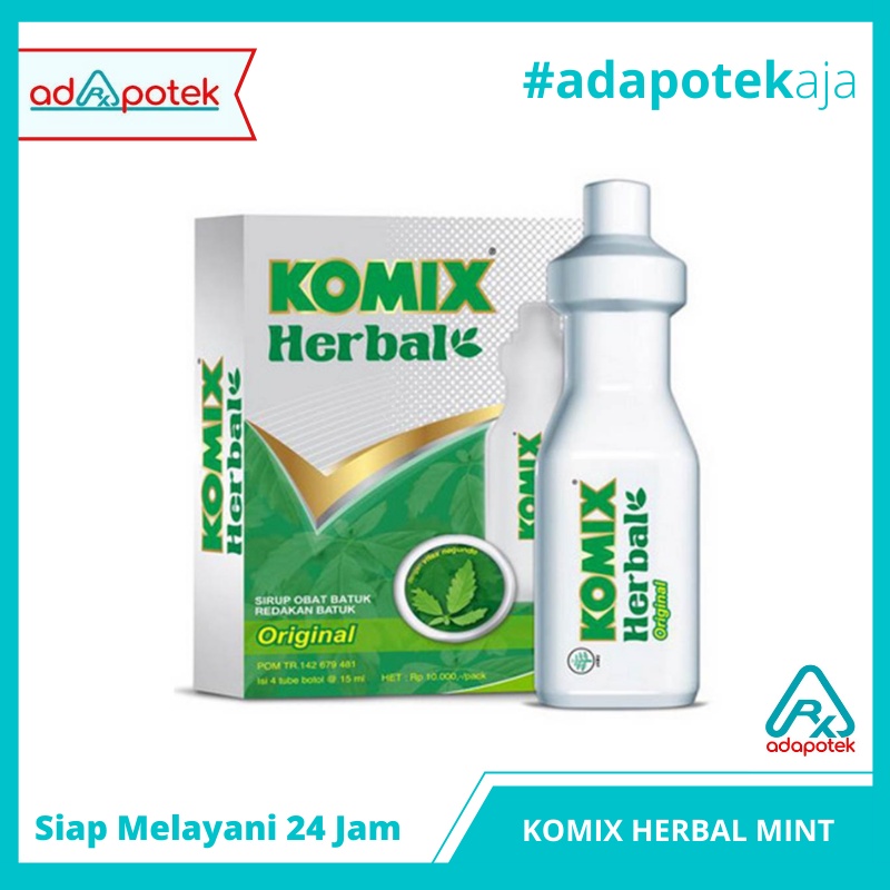 KOMIX HERBAL RASA ORIGINAL 15 ML BOX 4 TUBE