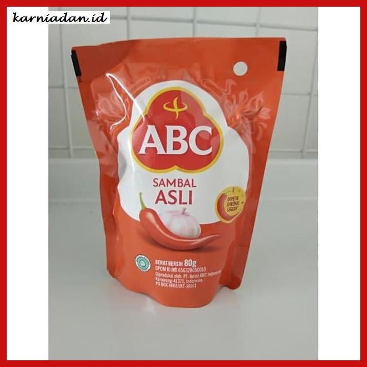 

Aneka-Sambal- Abc Sambal Asli / Sambal Abc Pouch 80Gram (1Dus Isi 48 Pcs) -Pedeeeeeezzzzzzz.