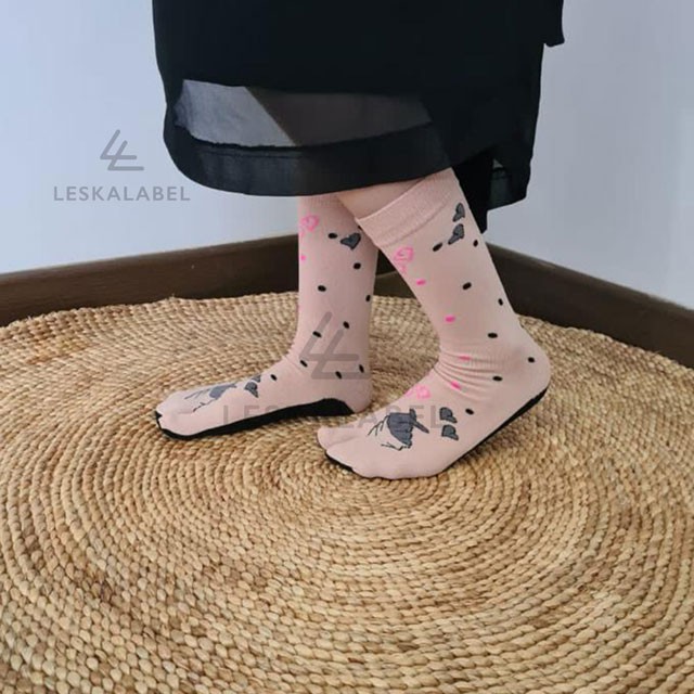 Kaos Kaki Jempol Muslimah Motif Henna Polkadot Dll