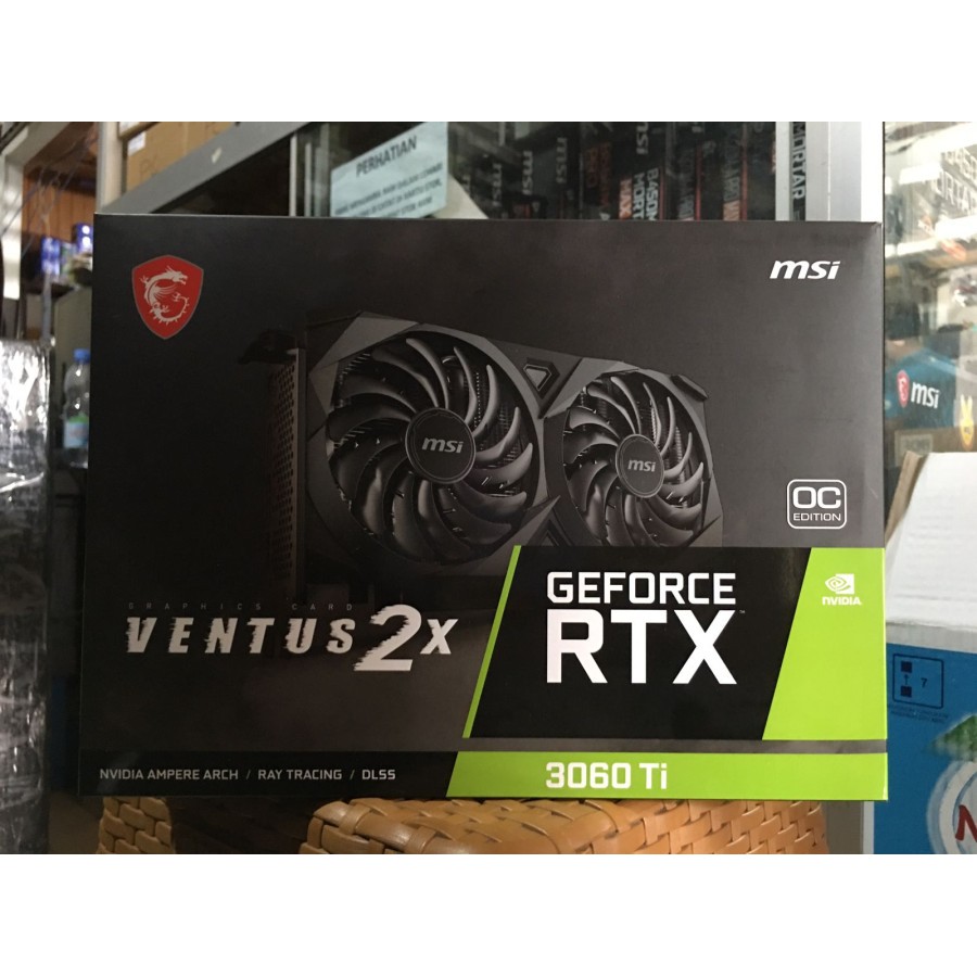 VGA MSI RTX 3060TI Ventus 2X 8GB DDR6 OCV1 LHR