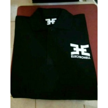 KAOS DISTRO POLO TSHIRT ELECTROHELL BAJU T SHIRT KERAH PRIA EKSKLUSIF