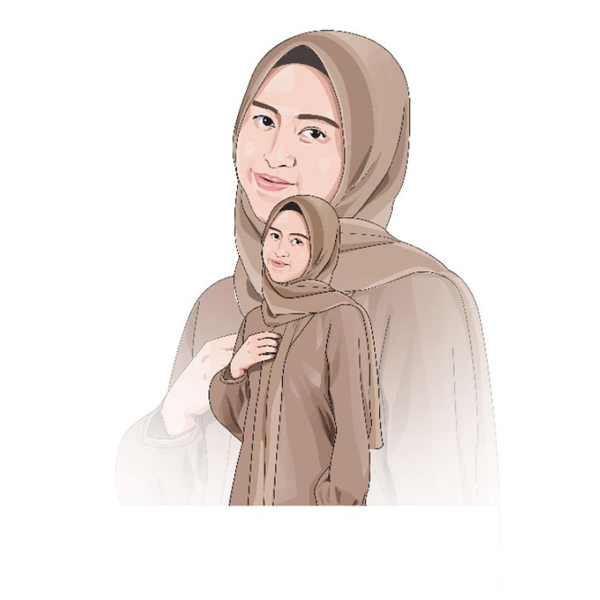 Vektor Wajah / Karikatur / Kartun / Ilustrasi Wajah/ Lukisan digital , Untuk Kado Ulang dll