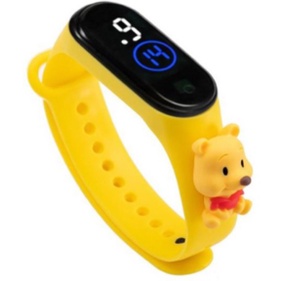 ☮FAYES☮ Jam Tangan Elektronik Led Waterproof Motif Untuk Anak Karakter Import Cod Murah JT06-YELLOW POOH