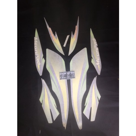 striping stiker sticker lis honda megapro mega pro ijo hijau 2003 2004 original