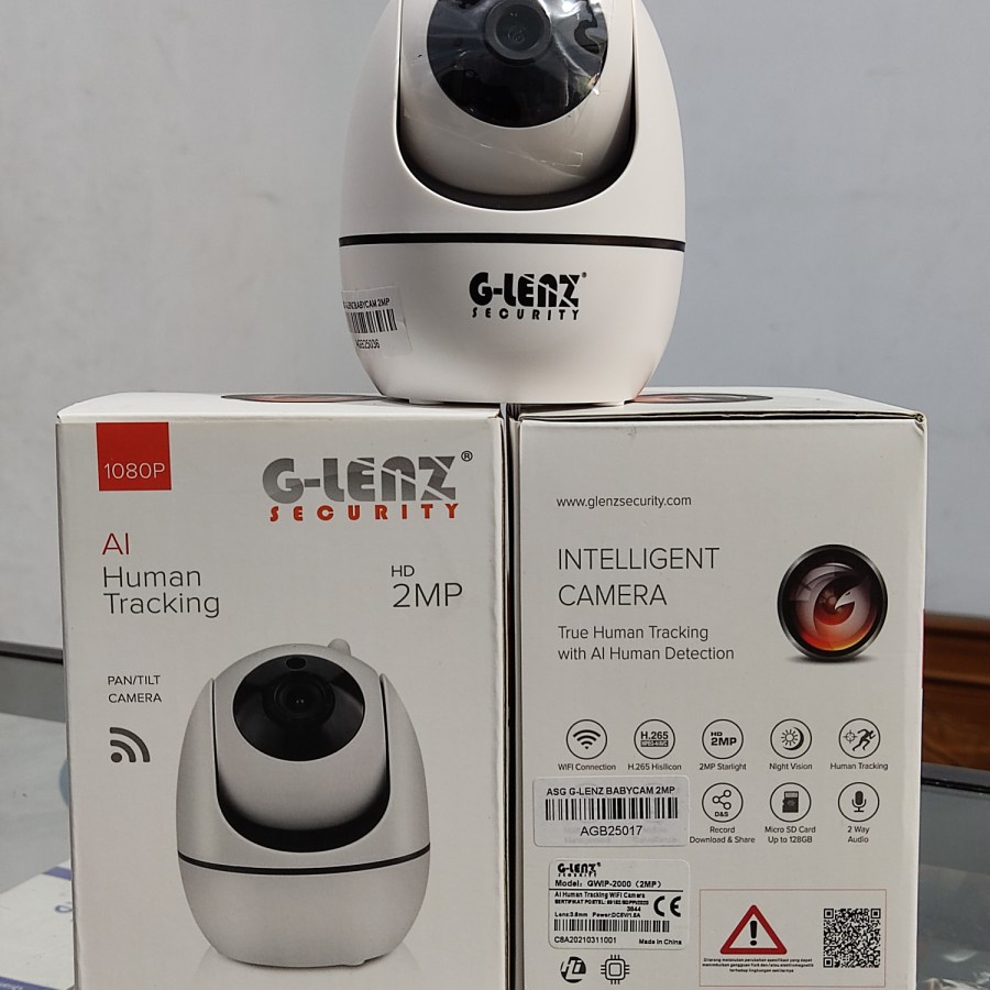 G-lenz Security Wifi Pan &amp; Tilt Camera Glenz Gwip - 2000 (Full Hd 2Mp)