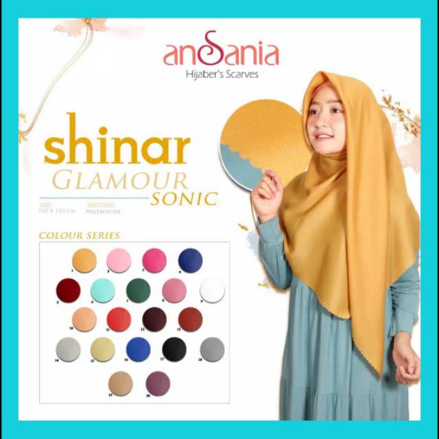 Kerudung Shinar Glamour Sonic Ansania