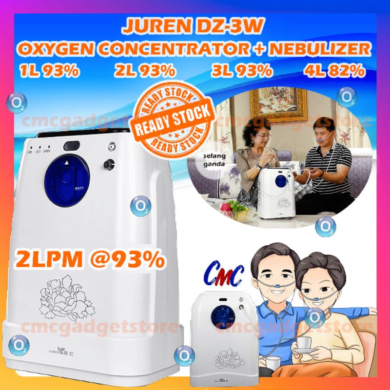 Yuwell Oxygen Concentrator YU300 YU300S Oksigen Konsentrator Nebulizer Medical Grade 3L 5L 3LPM 5LPM