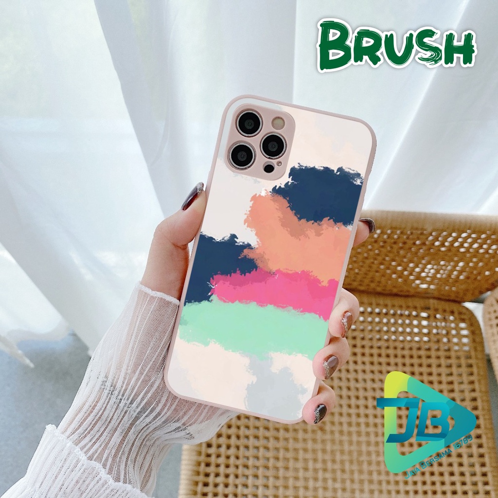 CASE CASING SOFTCASE SILIKON MACARON PELINDUNG KAMERA BRUSH OPPO VIVO SAMSUNG XIAOMI REALME IPHONE ALL TYPE JB5296