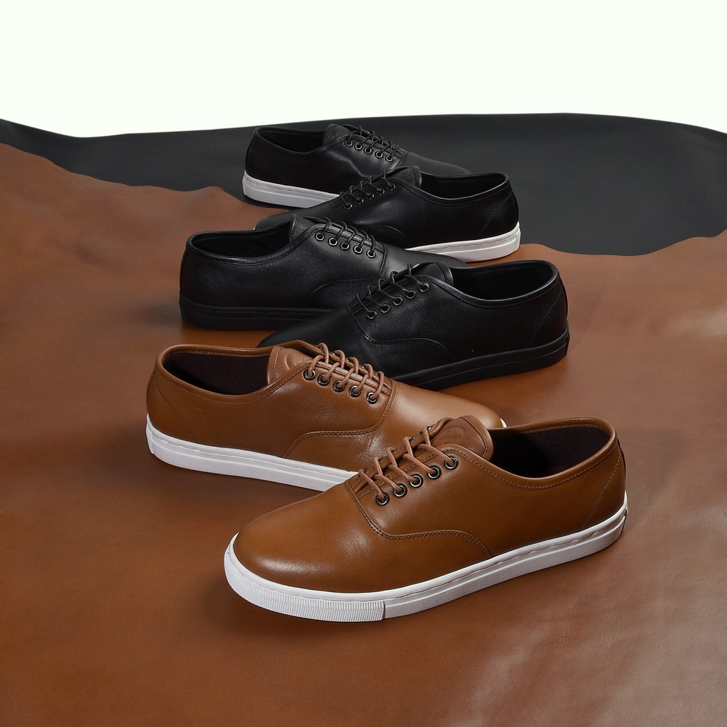 STEVE FULL BLACK |FORIND x Kenzio| Sepatu Casual Sneakers Kasual Polos Pria Ori Lokal Footwear Jalan