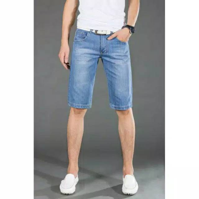 Celana Pendek Jeans Pria Model Pensil Pria 27 - 42