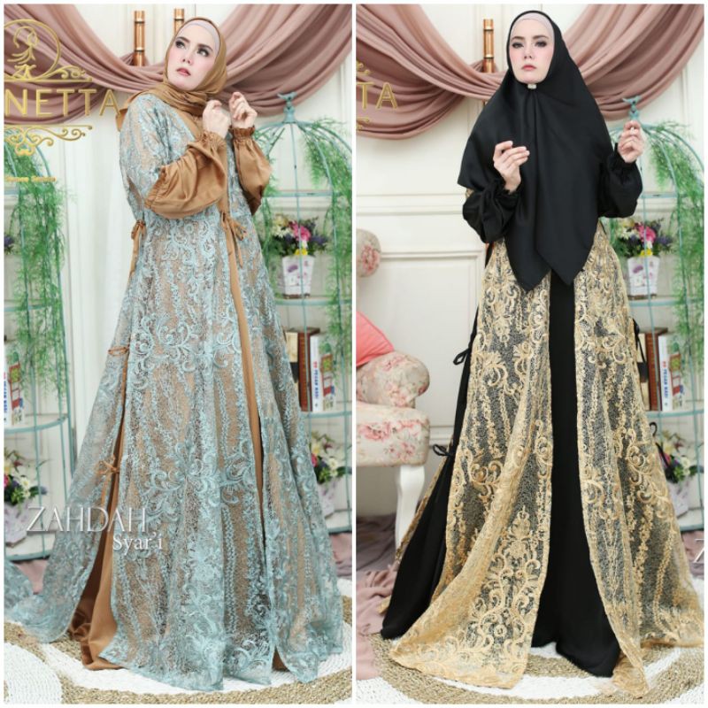 Gamis zahdah syari by baenetta original
