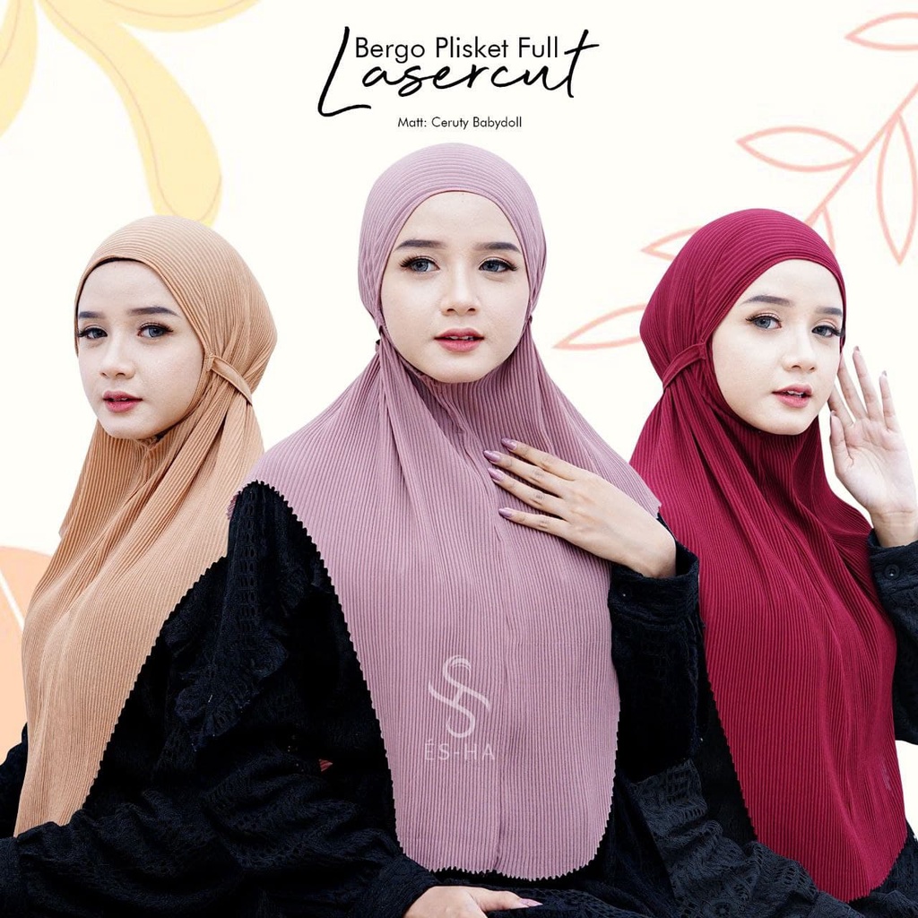 Hijab Instan Bergo Plisket // Bergo Plisket Ceruty Babydoll
