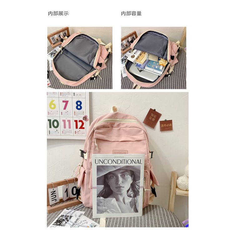 tas korea  ransel import backpack wanita pria sekolah anak tas fashion premium