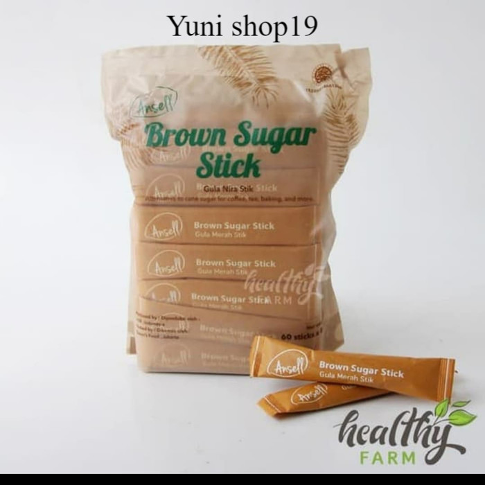 

ansel brown sugar stik - ansel gula merah stik 8x60 stik