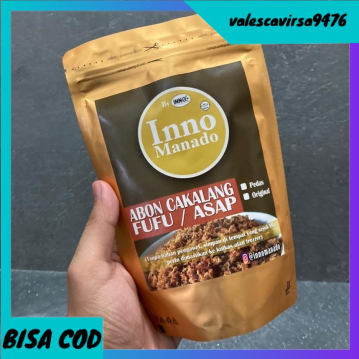 

⭐BISA COD⭐ IKAN CAKALANG ABON PEDAS - INNO MANADO - KEMASAN POUCH - ORIGINAL