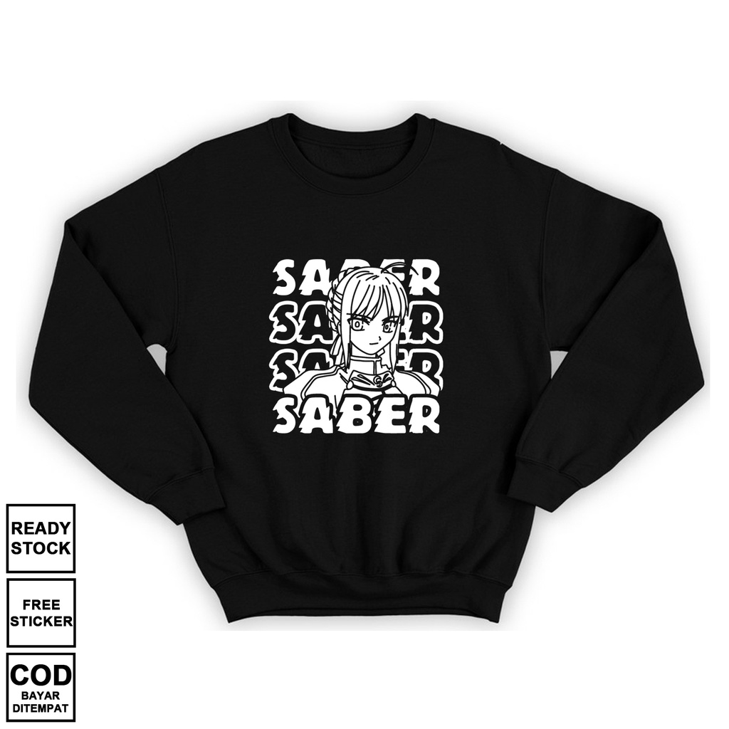 SWEATER WAIFU ANIME MANGA SABER ARTORIA PENDRAGON TYPE MOON FATE ZERO NECO ARC ASTOLFO GILGAMESH SHI