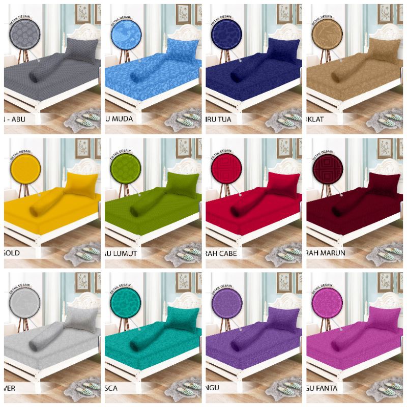 SPREI POLOS 90X200 100X200  MONALISA PREMIUM / SPREI MONALISA POLOS 90 100X200