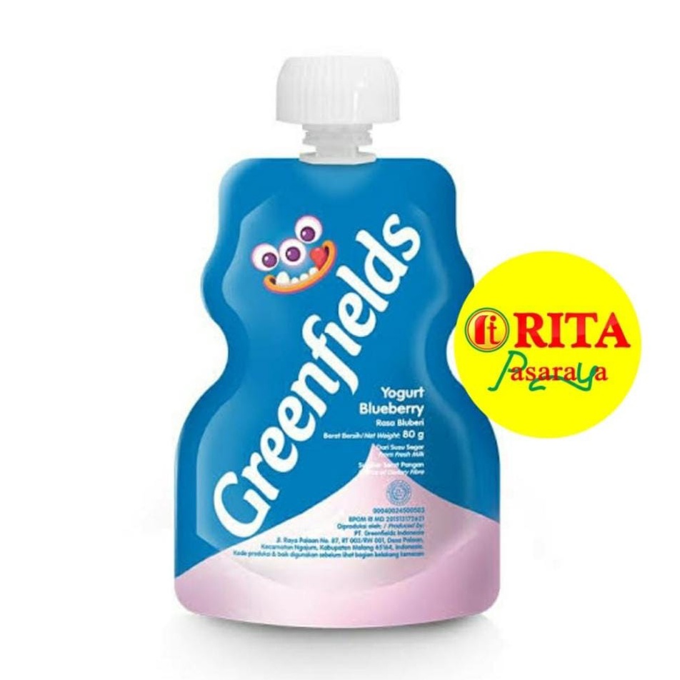 

Greenfields Yogurth Pouch Blueberry 80gr