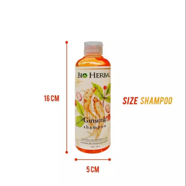 [COD] Shampo Menumbuhkan dan Mengobati Rontok dalam 14 hari Ginseng Korea | Bio Herbal Shampo BPOM 250 ml