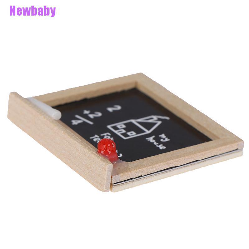 (Newbaby) 1pc Miniatur Papan Tulis Mini Skala 1: 12 Untuk Dekorasi Rumah Boneka DIY