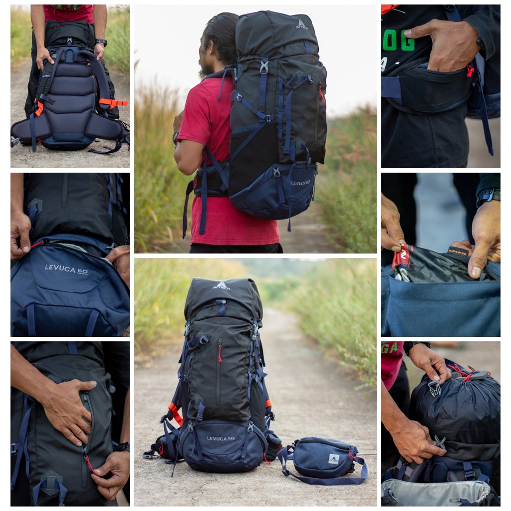 TAS CARRIER AVTECH LEVUCA TAS RANSEL GUNUNG OUTDOOR CAMPING HIKING TRAVELING