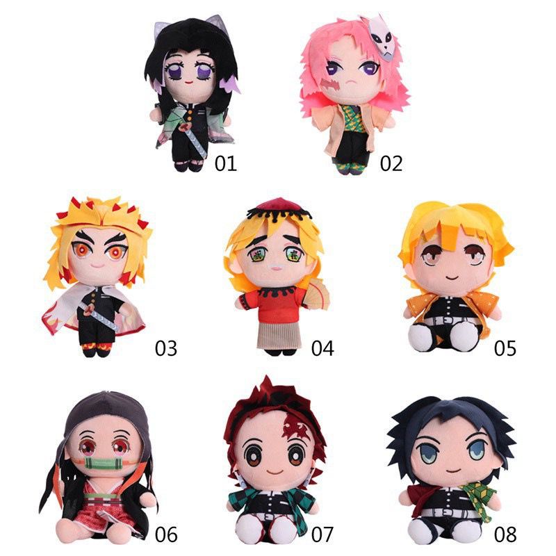 Mainan Boneka Demon Slayer Boneka Kimetsu No Yaiba 20cm Kamado Nezuko Agatsuma Zenitsu Kamado Tanjir