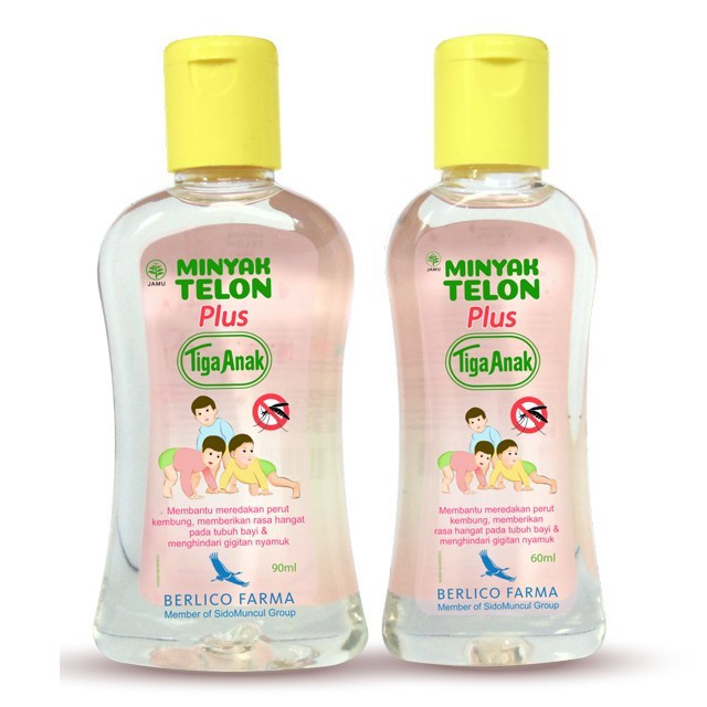 Minyak Telon Plus Tiga Anak 90mL (2 botol)