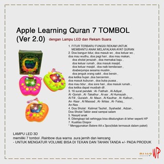 APEL QUR'AN Apel Anak Muslim Apple Learning Quran 7 TOMBOL BISA REKAM