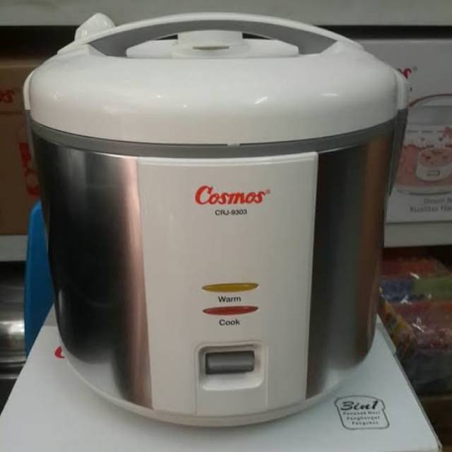 Rice Cooker Magic Com Cosmos CRJ 9303 Body Teflon Stainless Steel Original Baru dan Bergaransi Resmi