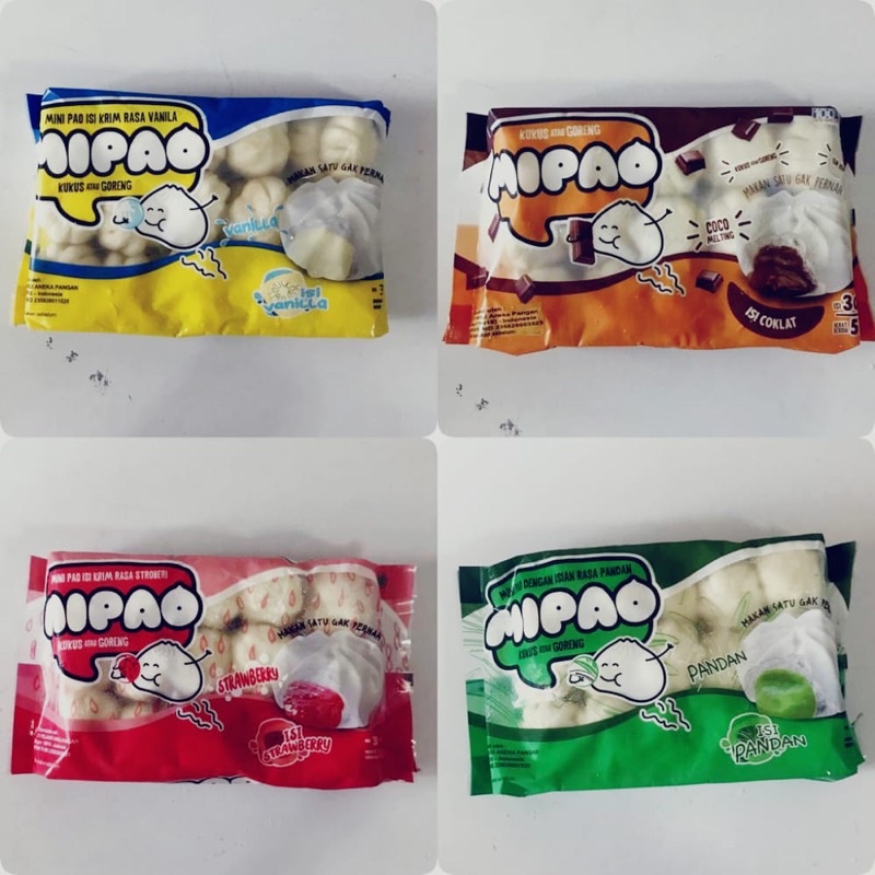 Mipao Mini Pao Kipao isi 30 Bapao Mini merk pelangi