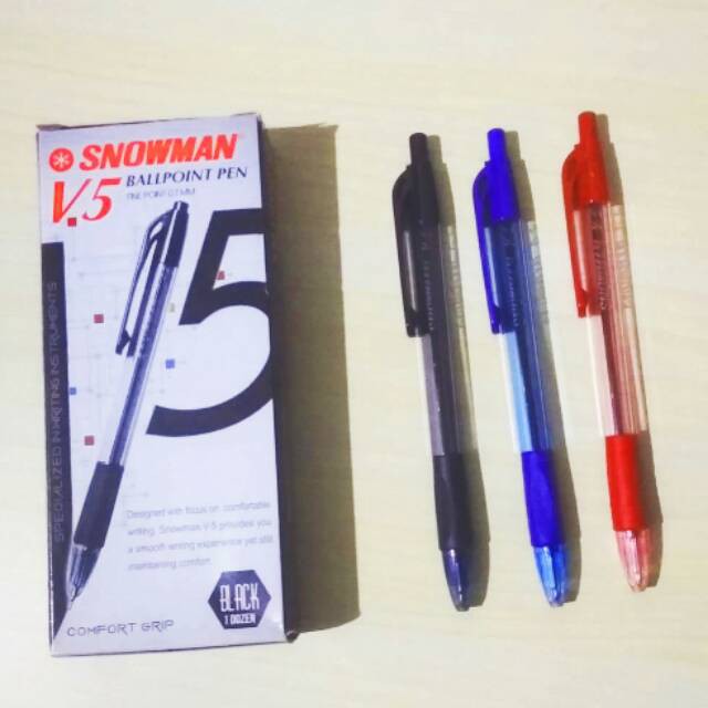 

PULPEN SNOWMAN V5 / BOLPOIN SNOWMAN V5 / 12 PCS