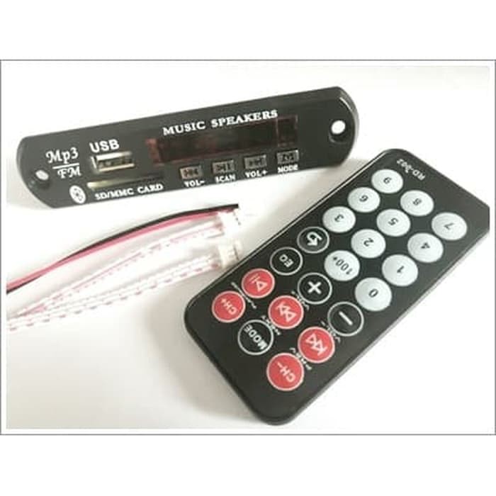 PROMO  Modul Kit Mp3 Radio Speaker Bluetooth MP3 USB Flashdisk 5-9 Volt