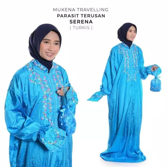 Mukena Terusan Abaya Parasut/Harga Grosir/Best Seller/Bisa Bayar Di Tempat