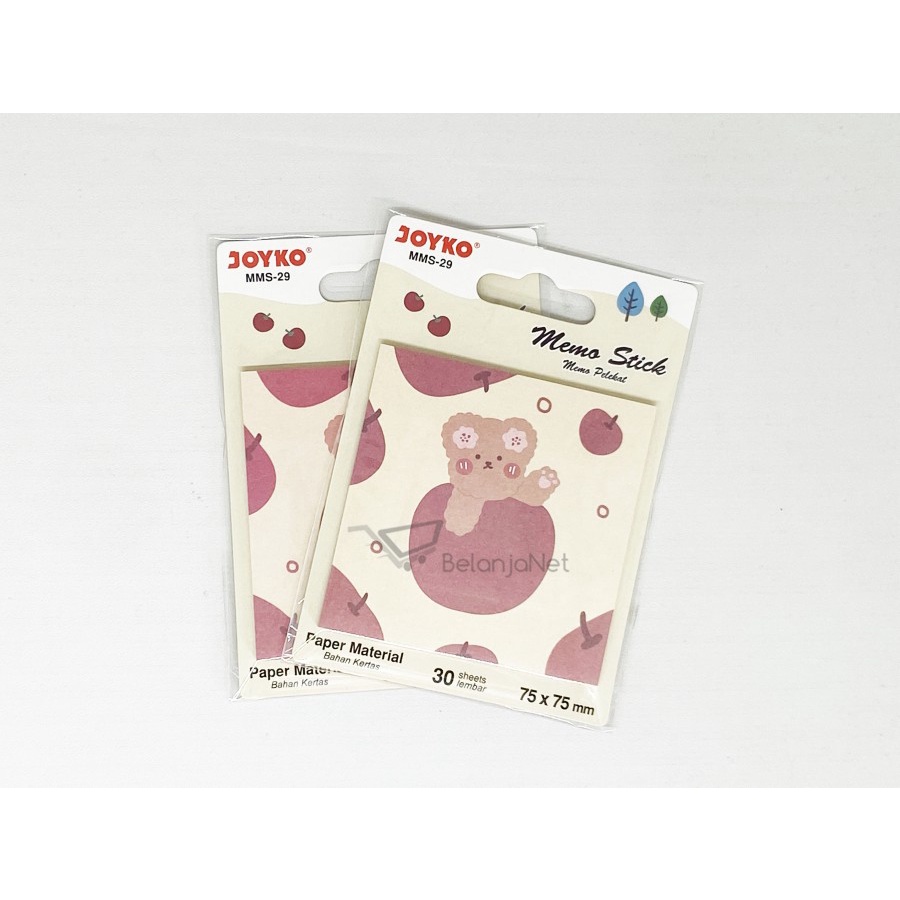 Memo Stick | Sticky Note | Kertas Memo Tempel Joyko MMS-29 75 x 75 mm