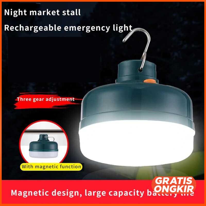 Lampu Bohlam Gantung LED Night Light Rechargeable 50W - V51