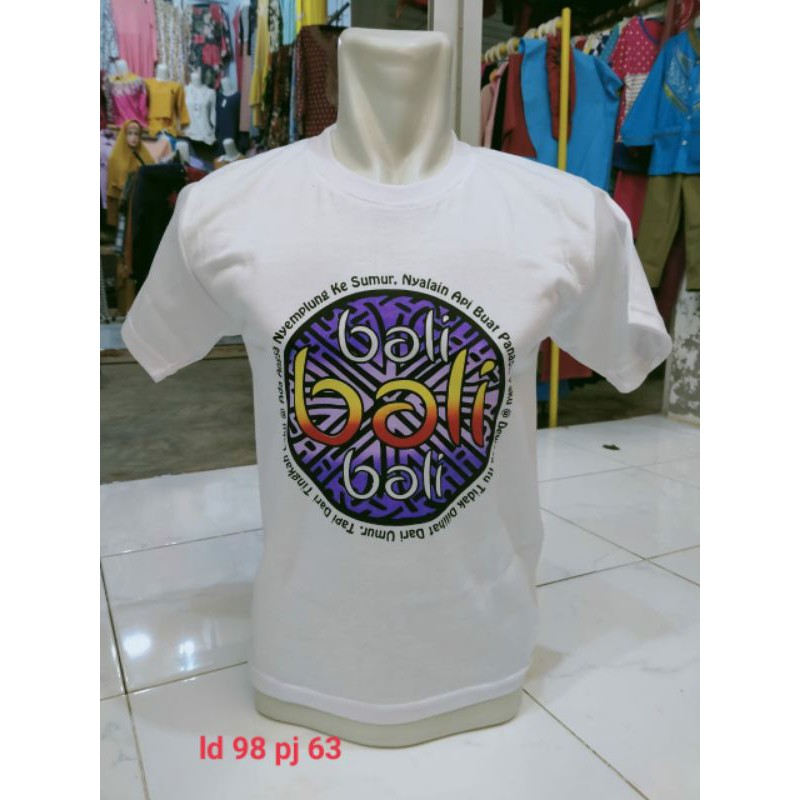 Kaos santai bali dewasa kaos pantai lengan pendek