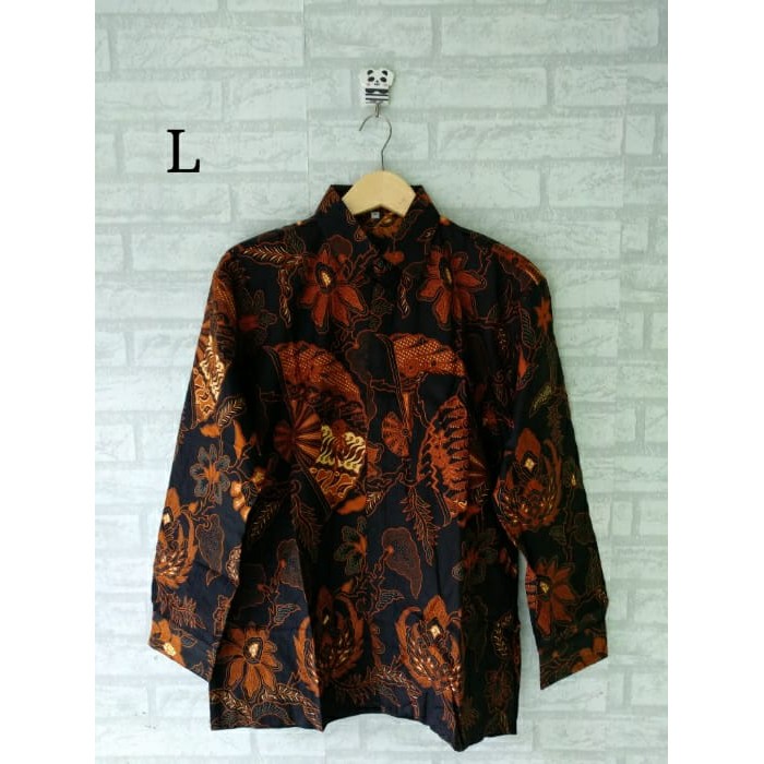 Seragam batik kemeja/ hem pria lengan panjang jumbo size M L Xl Xxl XXXL XXXXL