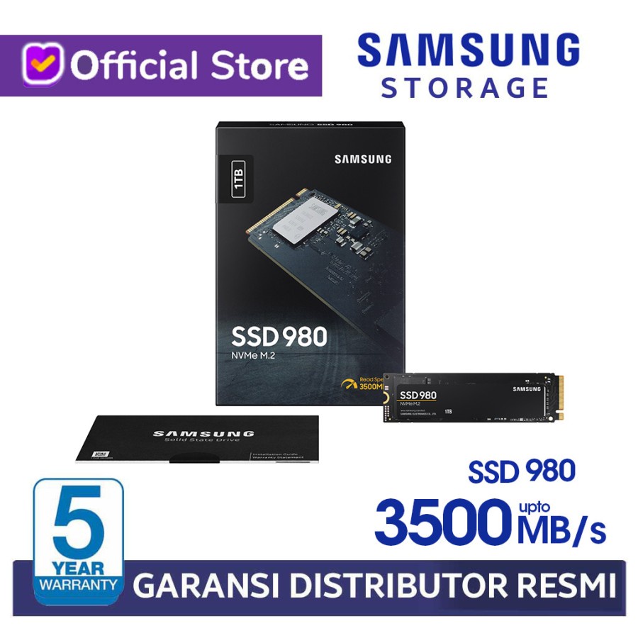 Samsung SSD 980 M.2 PCIe NVMe