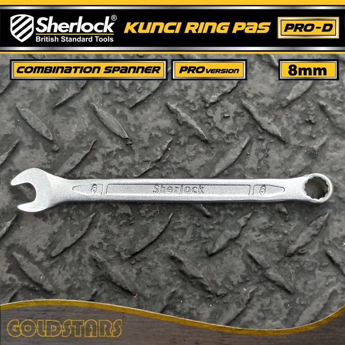 Kunci Pas Ring uk. 8 mm Original Sherlock (Pro-D Series) (1 Pcs)