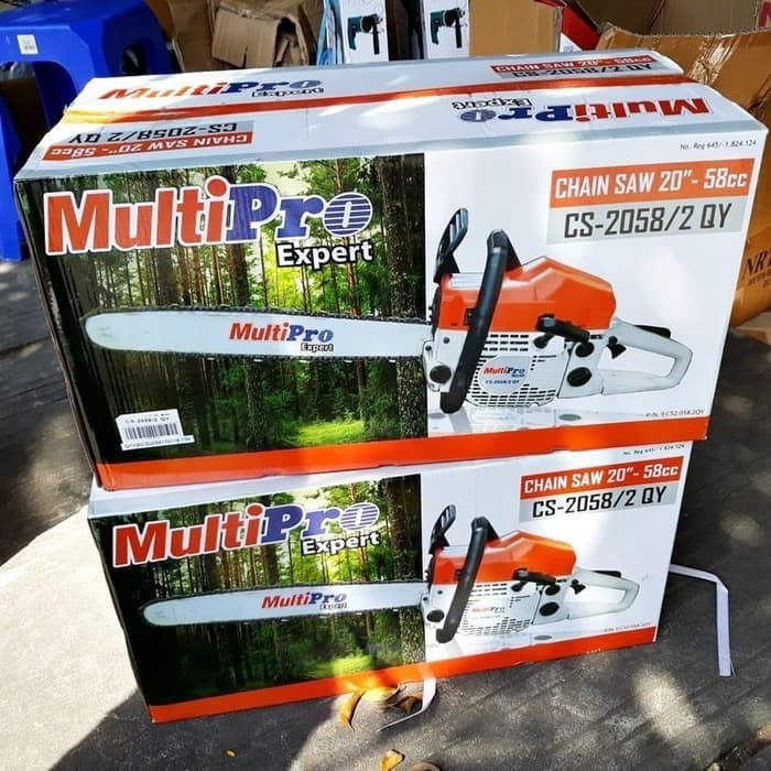 Mesin Gergaji Chainsaw MULTIPRO CS-2058/2 QY Mesin Potong Kayu 20 Inch