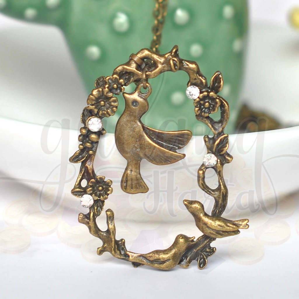 Kalung Vintage Flying Bird Burung GH 204198