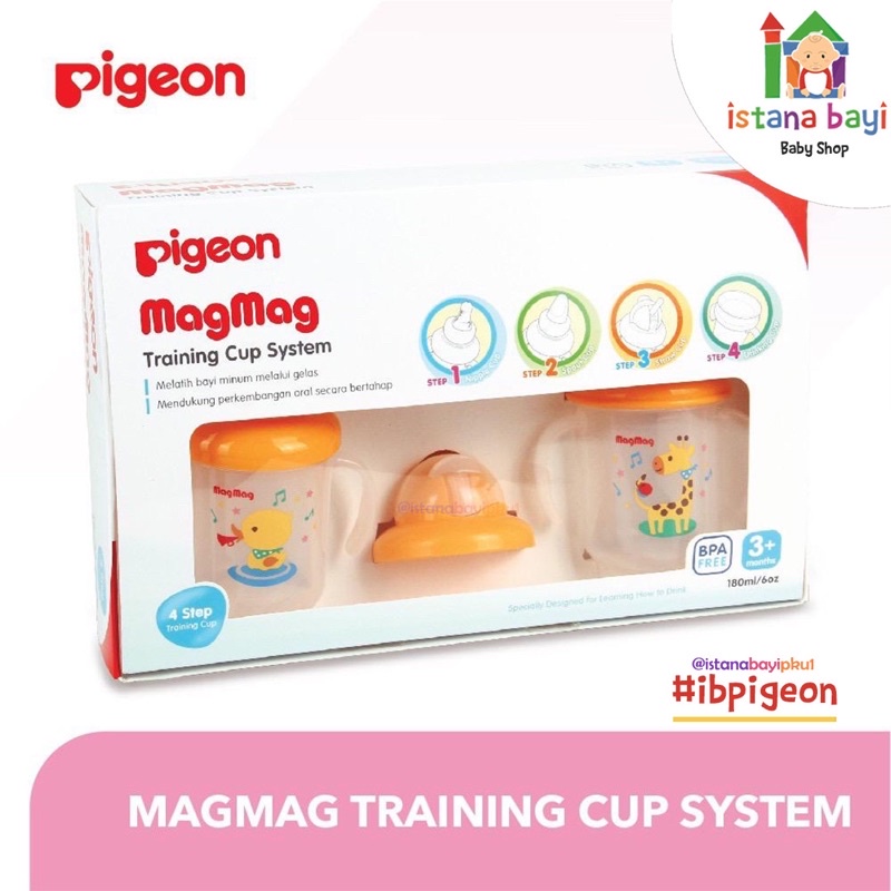 Pigeon Mag Mag Training cup System - Botol minum anak