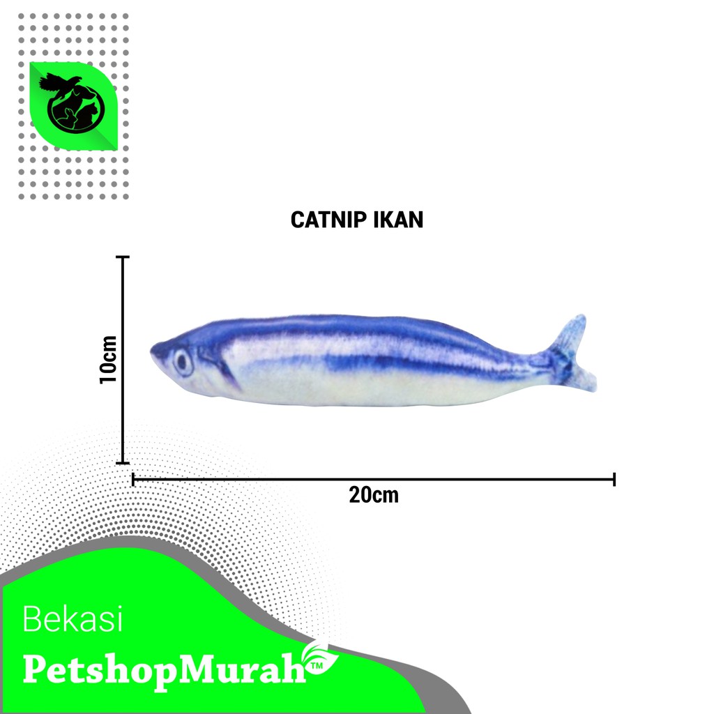 Mainan Kucing Anjing Gigitan Pet Toy Cat Nip Catnip Fish Ikan Murah