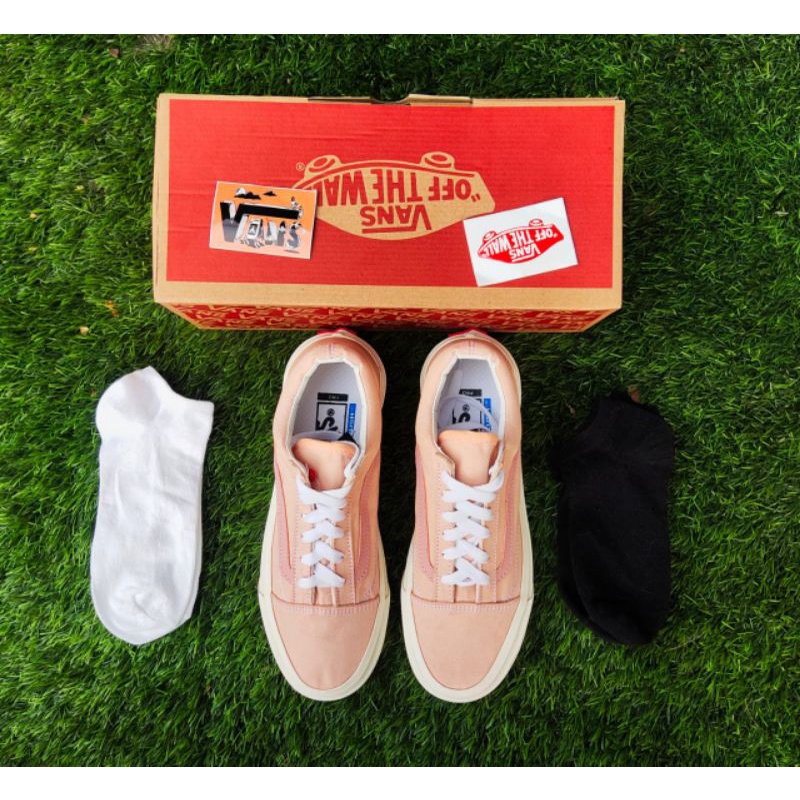 SEPATU VANSS OLDSKUL FULL PEACH OG WAFLE DT BNIB MADE IN CHINA PREMIUM IMPORT SEPATU PRIA SEPATU WANITA SEPATU SNEAKERS