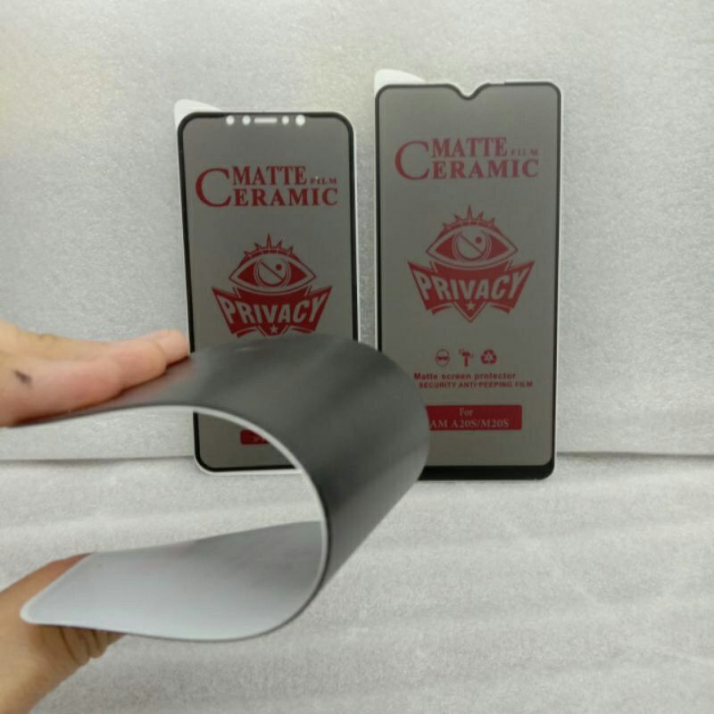 Oppo Reno 6 4G/5G Anti Gores Ceramic Spy Privacy Matte Screen Guard Protector Anti Gores Anti Spy Tidak bisa di lihat dari Samping