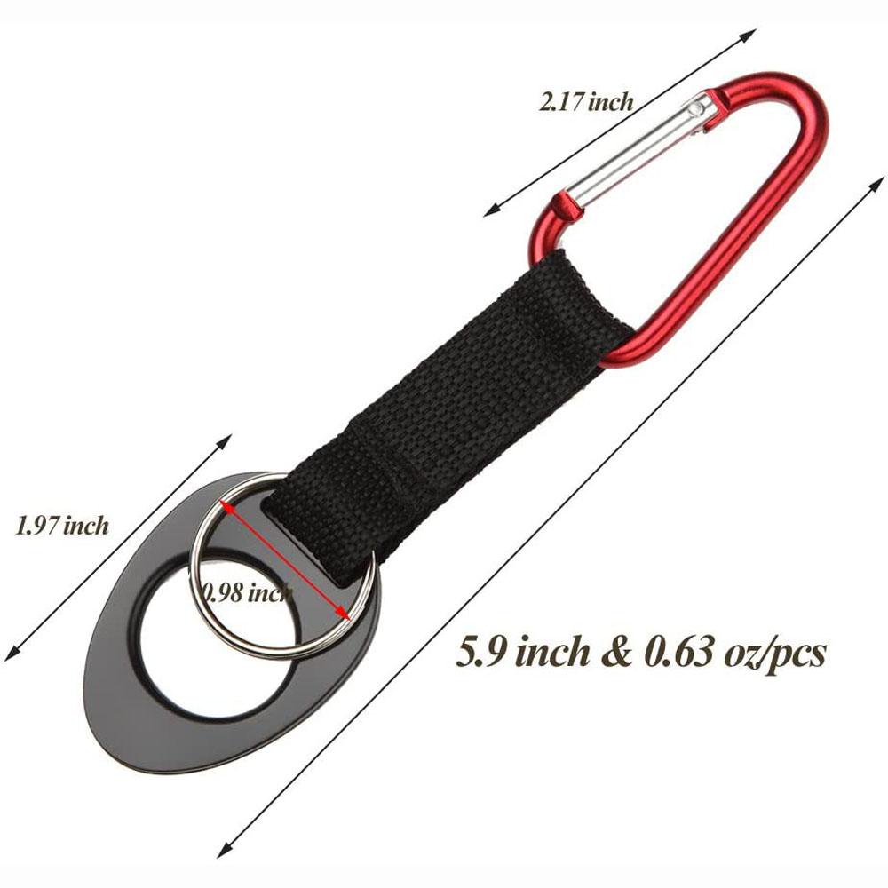 Lanfy Gesper Gantung Silikon 5Pcs Warna Random Carabiner Buckle Holder Klip Traveling Harian Klip Pembawa Botol Air