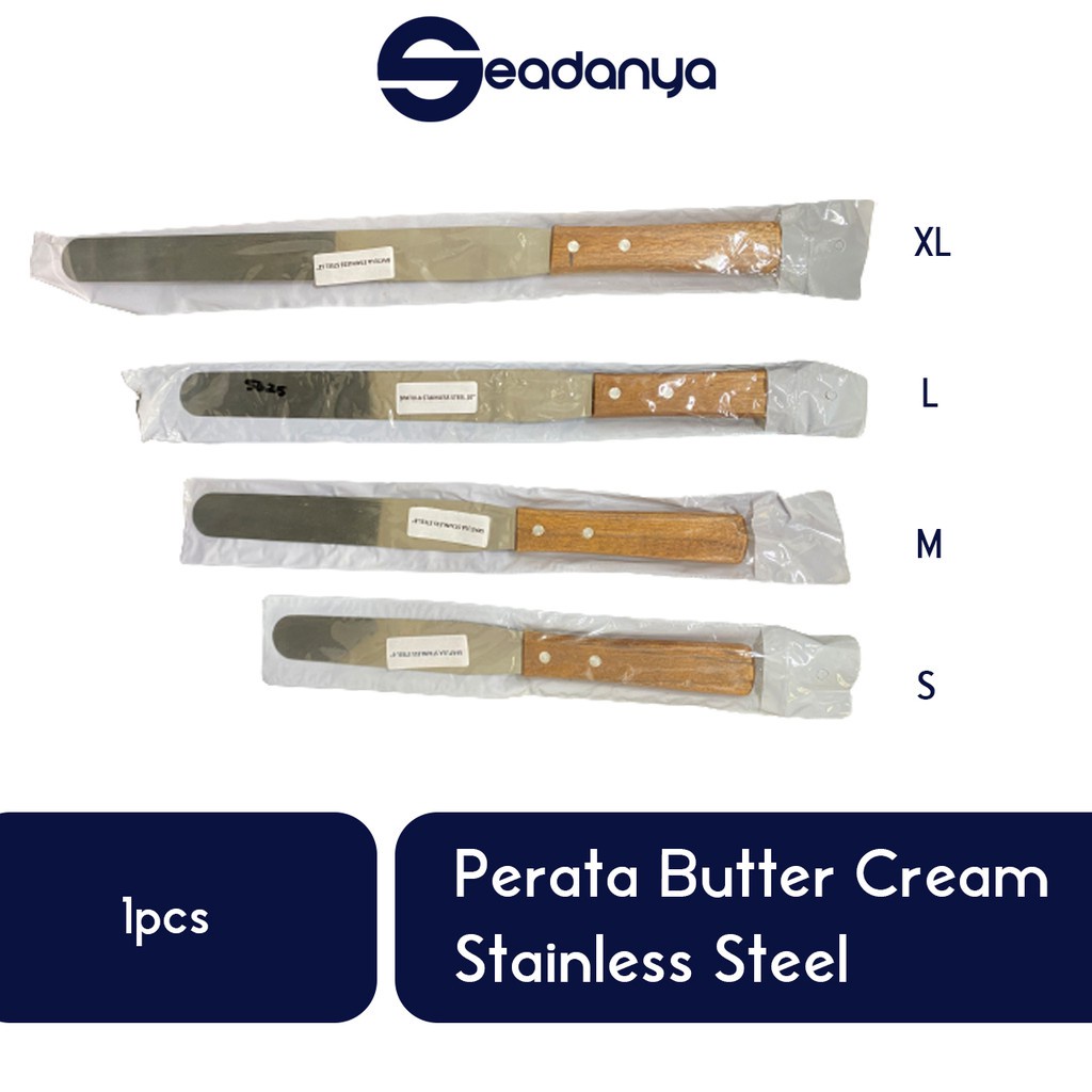 

Spatula Flat Perata Butter Cream Stainless Steel 1pcs-Alat Pemoles ButterCream/ButterKrim Polisher