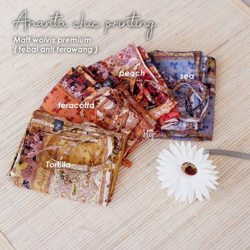 Jilbab Instan Tali Motif